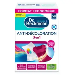 Comparateur de prix : Lingettes DR BECKMANN Anti-décoloration 3en1 x50