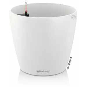 Comparateur de prix : LECHUZA Jardinière Classico Color 43 ALL-IN-ONE Blanc 13230