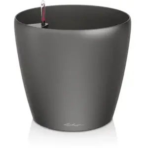 LECHUZA Pot De Fleur Classico Premium 70 - Kit Complet, Anthracite Métallisé pas cher
