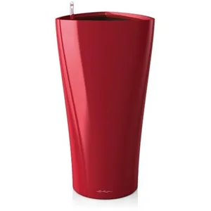 Comparateur de prix : LECHUZA Kit complet - Delta - Rouge scarlet brillant - 56 cm - Triangulaire - 8 L