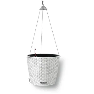 Comparateur de prix : Lechuza Jardinière Suspendue Nido Cottage 28 All-In-One Blanc