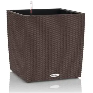Comparateur de prix : LECHUZA Jardinière CUBE Cottage 50 ALL-IN-ONE Moka 442088