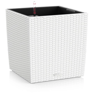 Comparateur de prix : LECHUZA Cube Cottage 40 - Kit Complet, Blanc 40 Cm