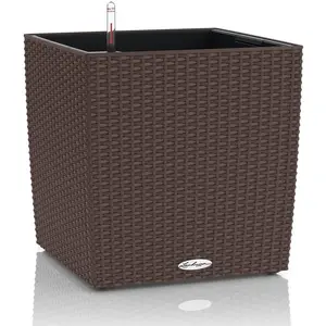 Comparateur de prix : LECHUZA Jardinière CUBE Cottage 30 ALL-IN-ONE Moka TU