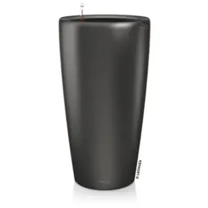Comparateur de prix : Lechuza Lechuza Jardinière Rondo 40 All-In-One Charbon Métallique 15743