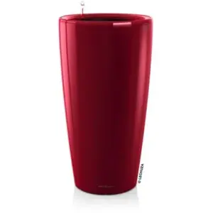 Comparateur de prix : LECHUZA Pot Rondo Premium 40 - kit complet, rouge scarlet brillant Ø 40 cm TU