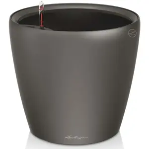Comparateur de prix : LECHUZA Classico Premium LS 28 - kit complet, anthracite métallisé Ø 28 X 26