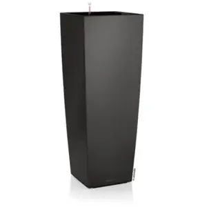Comparateur de prix : LECHUZA Jardinière Cubico Alto 40 ALL-IN-ONE Charbon 18233
