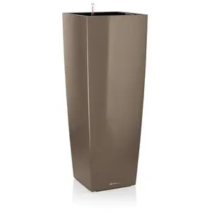 LECHUZA Jardinière Cubico Alto 40 ALL-IN-ONE Taupe brillant 18234Vendu paramazon