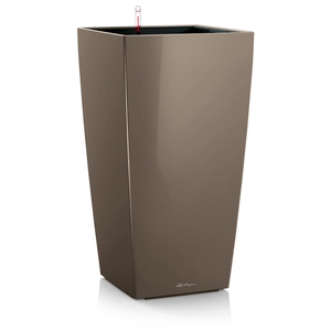 LECHUZA Jardinière Cubico 30 ALL-IN-ONE Taupe haute brillance 18214 pas cher