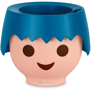 LECHUZA Jardinière de table OJO ALL-IN-ONE Bleu océan pas cher