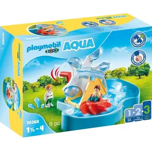 Comparateur de prix : Playmobil 1.2.3 Aqua 70268 Roue hydraulique avec carrousel