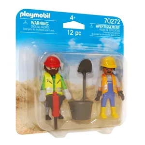 Playmobil La construction 70272 Ouvriers de chantier pas cher