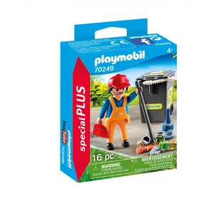 PLAYMOBIL SpecialPlus 70249 Agent d'entretien de la voirie pas cher