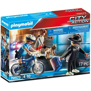 Playmobil Les policiers 70573 Police Policière et voleur pas cher