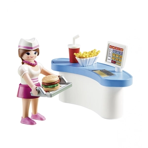 Playmobil uf de Pâques 70084 Serveuse avec comptoir pas cher