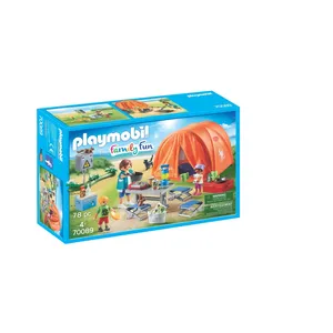 PLAYMOBIL - Family Fun Le Camping - Tente et campeurs - 78 pièces - Mixte - A partir de 4 ans pas cher