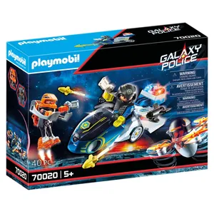 Playmobil Galaxy Police 70020 Moto et policier de l'espace pas cher