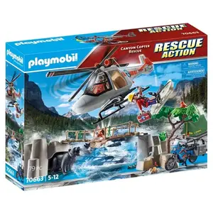 Comparateur de prix : Unité de secouristes avec hélicoptère Playmobil Rescue Action 70663