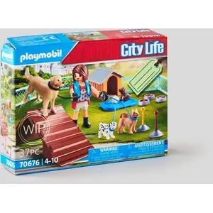 Comparateur de prix : Playmobil City Life 70676 Set cadeau Educatrice et chiens