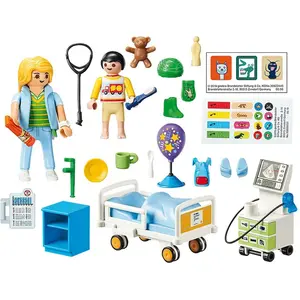 Comparateur de prix : PLAYMOBIL - 70192 - City Life L'Hôpital - Chambre d'hôpital pour enfant