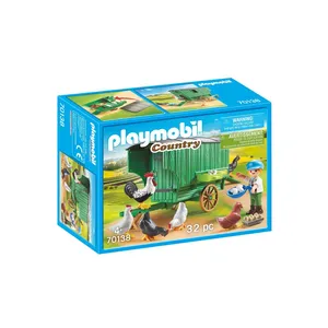 Comparateur de prix : PLAYMOBIL - 70138 - Country La Ferme - Enfant et poulailler - 32 pièces - Autre