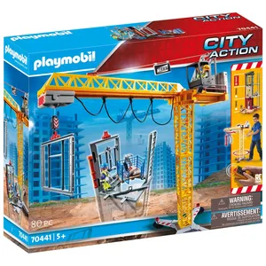 PLAYMOBIL - 70441 - City Action La Construction - Grue radio-commandée pas cher