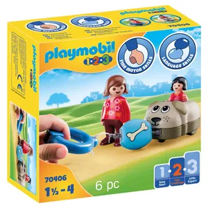 Playmobil 1.2.3 70406 Mon chien qui glisse pas cher