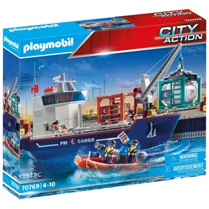 Comparateur de prix : Playmobil City Action 70769 Grand cargo avec bateau de douaniers