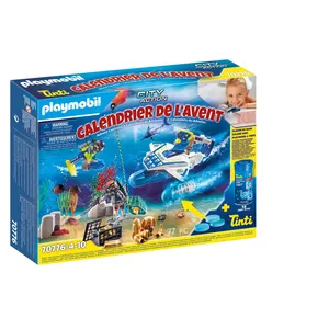 Comparateur de prix : Playmobil Calendrier de l'avent 70776 Jeu de bain Policiers