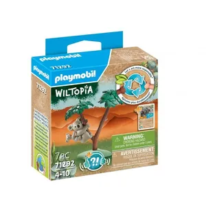 Playmobil Jouet Koala et Bébé sur un Arbre - Collection Animaux des Cinq Continents - Neuf pas cher