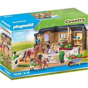 Comparateur de prix : PLAYMOBIL - 71238 - Country - Etable et carrière pour chevaux