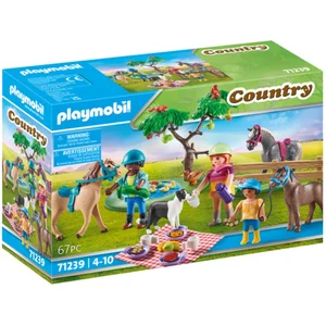 Comparateur de prix : Playmobil Country 71239 Cavaliers et chevaux pique-nique