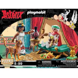 Comparateur de prix : Playmobil 71270 César Et Cléopâtre, Astérix, Personnages, Dès 5 Ans Bleu