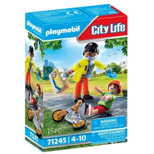 Comparateur de prix : Playmobil Playset City Life - Paramedic with Patient 71245 15 Pièces TU
