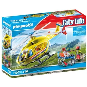 Comparateur de prix : Playmobil City Life 71203 Hélicoptère de secours