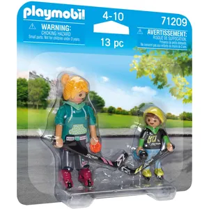 Playmobil 71209 Joueurs de Roller Hockey pas cher