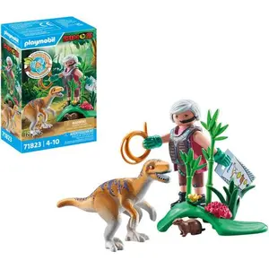 Comparateur de prix : Playmobil 71823 - Velociraptor - explorateur avec lasso et marmotte