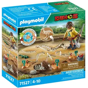 Comparateur de prix : Site archéologique squelette dinosaure - Playmobil Dinos 71527