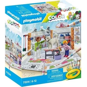 Comparateur de prix : Playmobil Playmobil Color 71514 - Salon De Toilettage Pour Chiens