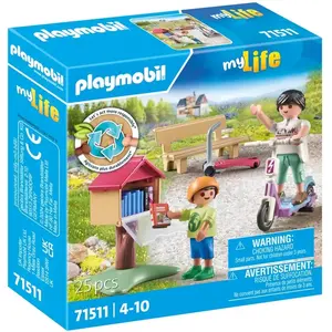 Comparateur de prix : 71511 - Playmobil - Boite a livres avec maman et enfant Playmobil