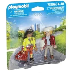 Comparateur de prix : Playmobil Playmobil City Action 71506 - Duo Pack Secouriste avec blessé