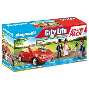 Comparateur de prix : Figurine de couple de maries avec photographe et véhicule Playmobil TU
