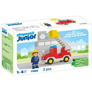 Comparateur de prix : Playmobil® Junior - Camion de pompier avec échelle pivotante - 71683