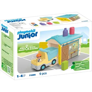 Comparateur de prix : PLAYMOBIL Junior 71686 Ouvrier camion et garage, Disney, Dès 12 mois