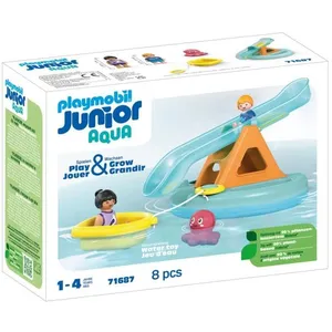 Comparateur de prix : Playmobil Playmobil Junior 71687 - Île De Bain Avec Toboggan Aquatique