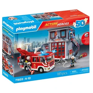 Comparateur de prix : Megaset de pompiers Playmobil Action Heroes 71603 - Anniversaire 50 ans