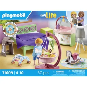 Comparateur de prix : Chambre de parents avec berceau suspendu Playmobil My life 71609