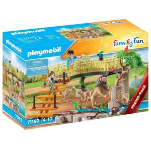 Comparateur de prix : PLAYMOBIL Family Fun 71192 Lions dans un enclos extérieur
