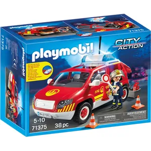 Comparateur de prix : Playmobil® City Action Véhicule De Pompiers Avec Son Et Lumière 71375 Multicolore